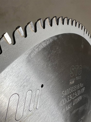 Диск пильный по алюминию 400х30х3,5/2,5 PH03  z108 TCG BT -5° STC TOOLS