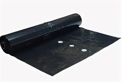 Пленка мульчирующая с перфорацией 15 см черная 40 мкм, 1,1x1000м, ХозАгро - Копия