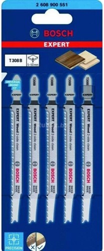 Пилка для лобзика T308BP Expert Wood (5 шт) BOSCH