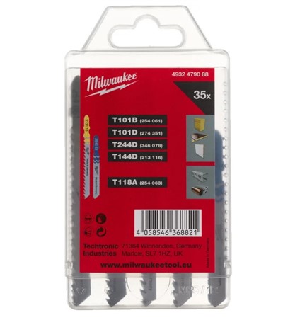 Набор пилок для лобзика SET 2 (универсальный / 35 шт) Milwaukee