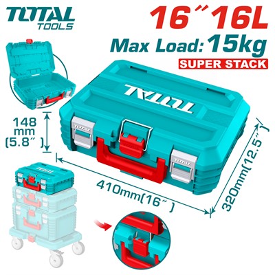 Ящик для инструментов 16 " TOTAL TPBXS101 - фото 206612