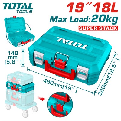 Ящик для инструментов 19 " TOTAL TPBXS102 - фото 206613