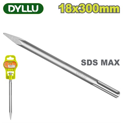 Зубило пиковое SDS-max 18x300 мм DYLLU DTGZ2101 - фото 206696