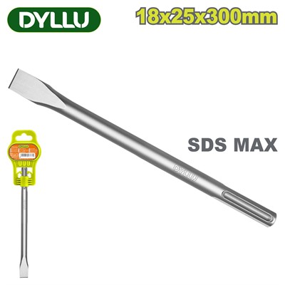 Зубило плоское SDS-max 18X25X300 мм DYLLU DTGZ2102 - фото 206698
