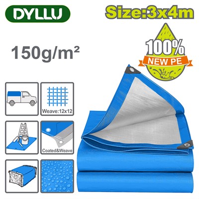 Тент укрывной 150 г/м 3х4м DYLLU