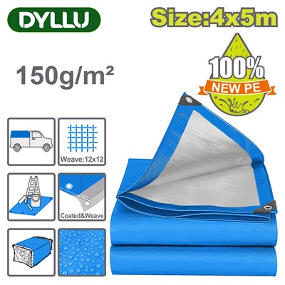 Тент укрывной 150 г/м 4х5м DYLLU