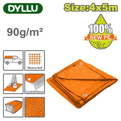 Тент укрывной 90 г/м 4х5м DYLLU