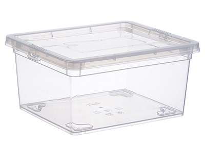 Ящик для хранения 2 литра, прозрачный 190x160x90 мм., IDEA
