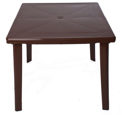 Пластиковый стол для дачи, квадратный (800х800х710 мм)