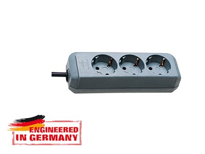 Удлинитель 1.5 м (3 роз., 3.3 кВт, с/з, ПВС) серебристо-серый Brennenstuhl Eco-Line (провод 3х1,5 мм2; сила тока 16А; с/з)