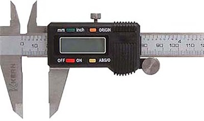 Штангенциркуль 150 мм, цифровой, метрич. и дюймовая шкала, точность 0,02 мм KERN