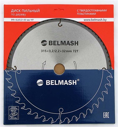 Диск пильный BELMASH 315x32(30)x72T 3,2/2,2