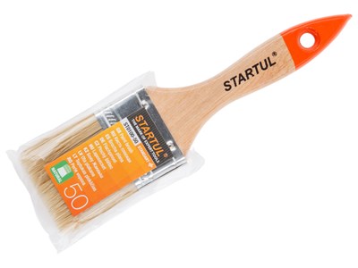 Кисть плоская 1,5"-38 мм STARTUL STANDART+ (флейцевая малярная, удлиненная щетина, утолщенная рукоять)