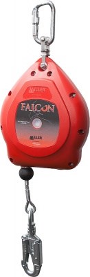 Блокирующ.устройство Falcon SRL, втяжной трос 10м/4,8мм, тормоз.система 1,5 м/с, 5кг, Honeywell - фото 41942