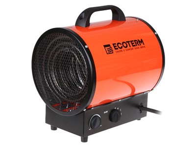 Тепловентилятор электрический Ecoterm EHR-09/3E, 9 кBт, обогрев до 389 м3