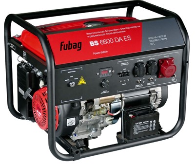 Генератор бензиновый FUBAG BS 6600 DA ES с электростартером и коннектором автоматики - фото 61725