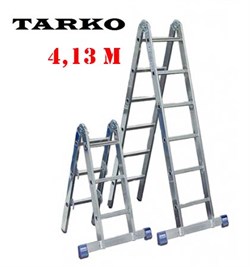 Лестница 4,13 метра, TARKO шарнирная 2-х секционная трансформер