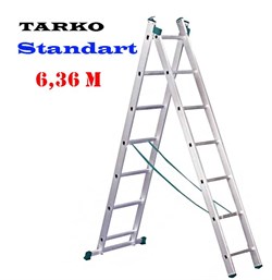 Лестница 6,36 метра, TARKO Standart 2-х секционная