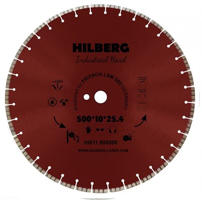 Диск алмазный 500*25,4*10 Industrial Hard Hilberg
