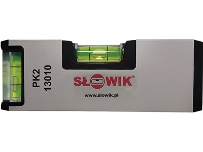 Уровень 140 мм 2 глаз. карманный, серебро PK2 SLOWIK (быт.) 
