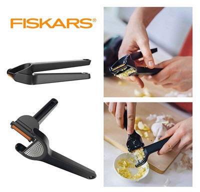 Пресс для чеснока cо скребком FISKARS 