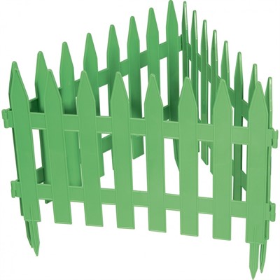 Забор декоративный "Рейка", 28 х 300 см, зеленый, Palisad