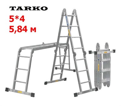 Лестница 5,84 метра, TARKO шарнирная трансформер