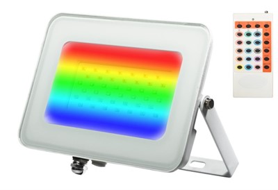 Прожектор светодиодный PFL -RGB-WH 30w IP65Jazzway драйвер в комплекте (Цветной+ пульт в комплекте, угол освещения 100с)