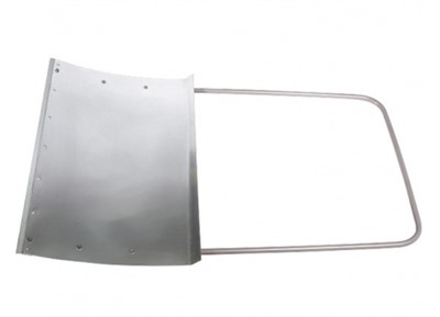 Движок для уборки снега алюминиевый, 755х505х1240 мм, стальная рукоятка, Сибртех