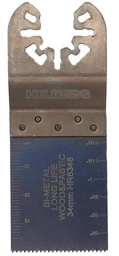 Полотно пильное погружное по древесине и пластику Hilberg Bi-M 34х40х18TPI
