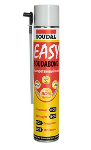 Клей-пена полиуретановая "SOUDABOND Easy" 750 мл (SOUDAL)