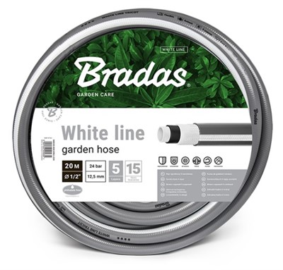 Садовый шланг WHITE LINE профессиональный 5 слоев, BRADAS