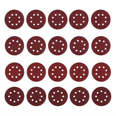 Набор шлифовальных кругов D125, зерно P40, P80, P120, P240 Deko SD20-1 (20 шт) - фото 92215