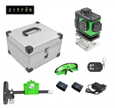 Уровень лазерный самовыравнивающийся Zitrek LL16-GL-2Li-MC зеленый луч - фото 93073