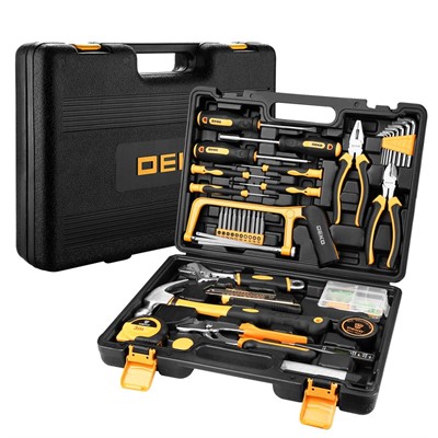Профессиональный набор инструмента для дома в чемодане Deko DKMT102 SET 102 - фото 95083
