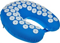 Подушка дорожная акупунктурная Нирвана 30*30*12 см, синяя, классическая серия,	 BRADEX