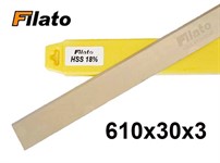 Нож строгальный  610х30х3  HSS FILATO