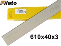 Нож строгальный  610х40х3 HSS FILATO