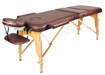Массажный стол складной, 3-секции, 70 см, Atlas Sport (коричневый) 