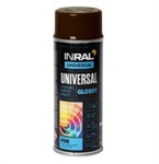 Краска-эмаль аэроз. универсальная шоколадный глянец INRAL 400 мл ( 8017) 