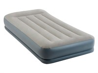 Надувная кровать с подголовником Twin (Твин), 99х191х30 см, встроенный электрич. насос, INTEX