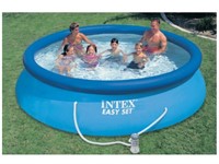 Надувной бассейн Easy Set, 457х84 см + фильтр-насос 220 В, INTEX (от 6 лет)