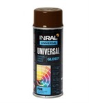 Эмаль аэрозольная универсальная INRAL UNIVERSAL ENAMEL 10 (коричневый глянец) 400 мл (8016)