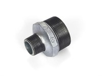 Ниппель ред. 1 1/2" х 1 1/4" нар.-нар. чугун оцинк., AV Engineering