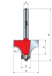 Фреза концевая FREUD Pro 34-10308 R=3 полуштап с подшипником