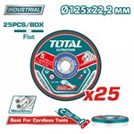 Круг отрезной 125x1,0x22,2 мм по металлу TOTAL TAC21012525 (25 шт)