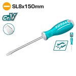 Отвертка шлицевая SL8 150мм TOTAL TSDRSSL8150