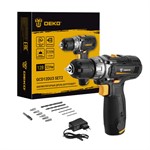 Дрель-шуруповерт аккумуляторная DEKO GCD12DU3 SET 104 063-4133