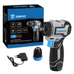 Дрель-шуруповерт аккумуляторная DEKO Loner 12V PRO 085-1121