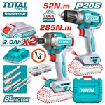 Набор аккумуляторного инструмента TOTAL TCKLI20272